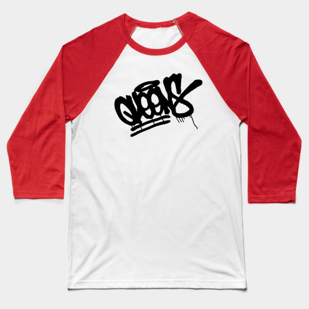 Queens Handstyle Baseball T-Shirt by MyStylezTuff